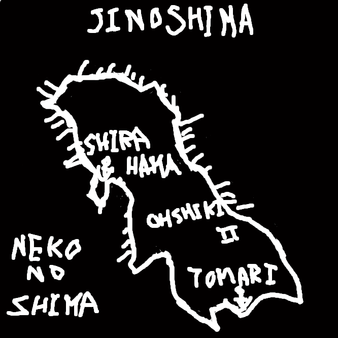 玄界灘と響灘の境界部に面する福岡県宗像市の島（有人島）である。筑前国続風土記には、昔は慈島とあるがのちに地島となったとする。