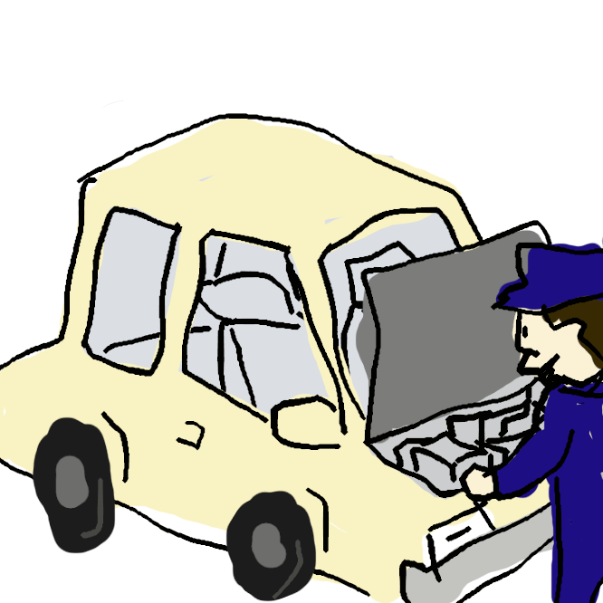 車の前部にあるエンジン部の覆い。エンジンフード。